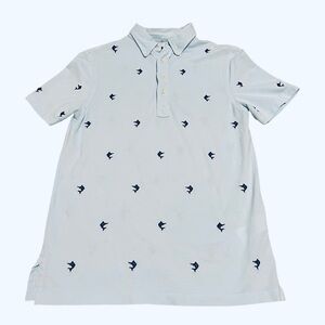 Ralph Lauren Knit Oxford Light Blue Sword Fish Polo Short Sleeve Shirt Size SP